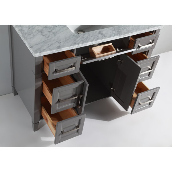 Gracie Oaks Lachine 48'' Free Standing Single Bathroom Vanity with